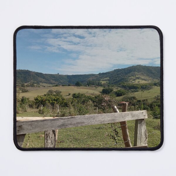 Item preview, Rustic Wooden Fence Overlooking Mountain Valley designed and sold by André Ramos Ielo.