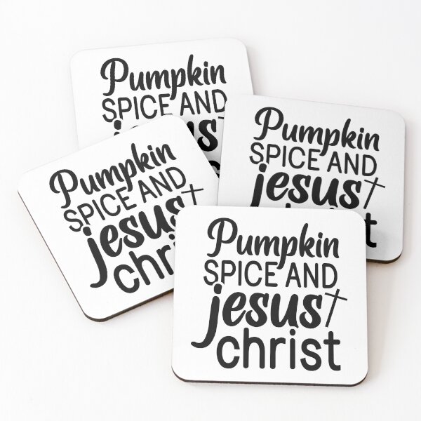 Item preview, Pumpkin Spice And Jesus Christ - Cute Autumn Fall Season Leaves Orange Cozy Faith Gift designed and sold by FuzionRaptor.