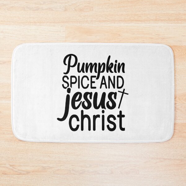 Item preview, Pumpkin Spice And Jesus Christ - Cute Autumn Fall Season Leaves Orange Cozy Faith Gift designed and sold by FuzionRaptor.