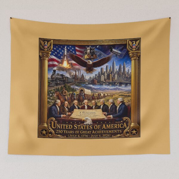 Item preview, United States 250th Anniversary Historical Art Tribute Epochal AI Concept Art by Xzendor7 designed and sold by Xzendor7 Digital Art Creations.