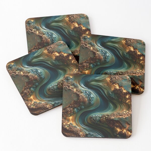 Item preview, Luxury Geode River Abstract | Organic Modern Art designed and sold by GSizzle1.
