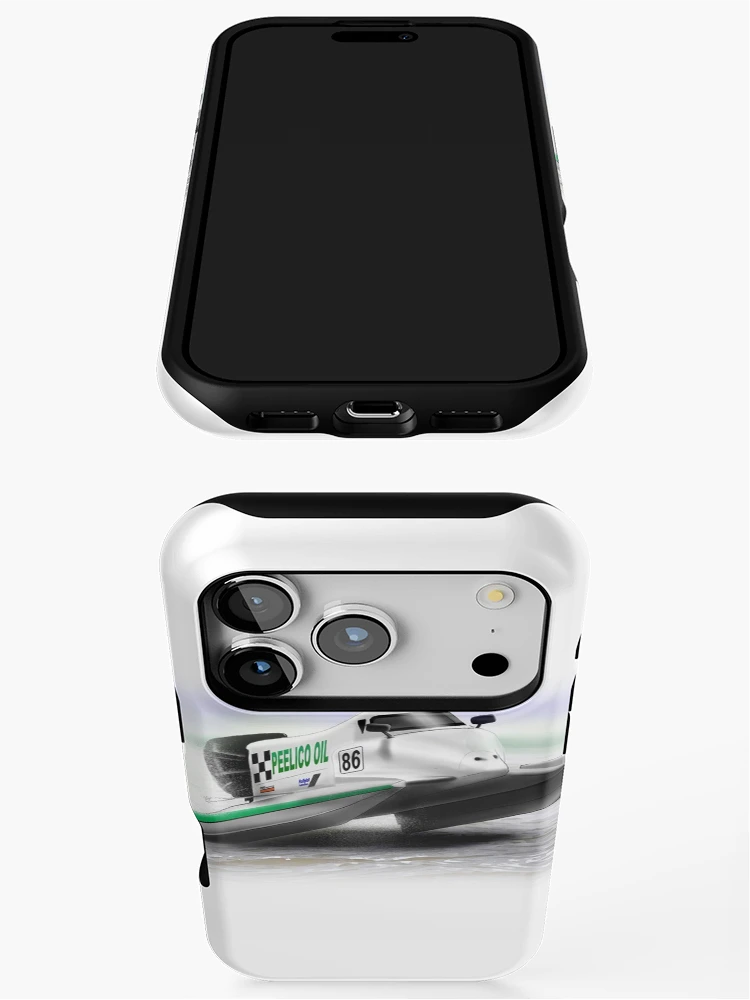 Thumbnail 3 of 4, iPhone Case, Power Boat Racer designed and sold by Rallyist.Art Merchandise.