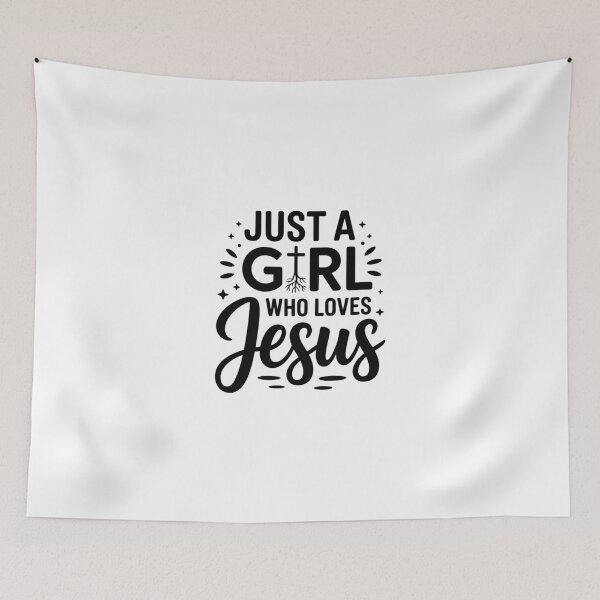 Item preview, Just a Girl Who Loves Jesus designed and sold by jkrphoto.