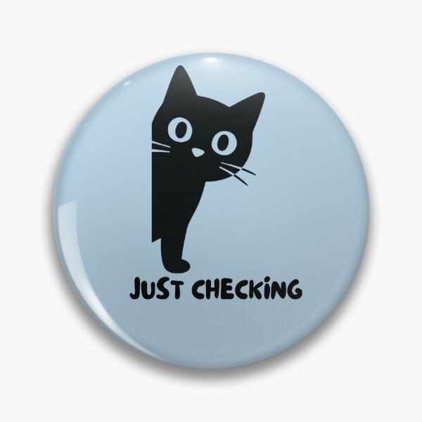 Item preview, Just Checking Black Cat designed and sold by AdicretorDesign.