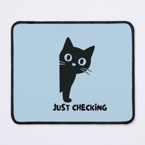 Item preview, Just Checking Black Cat designed and sold by AdicretorDesign.