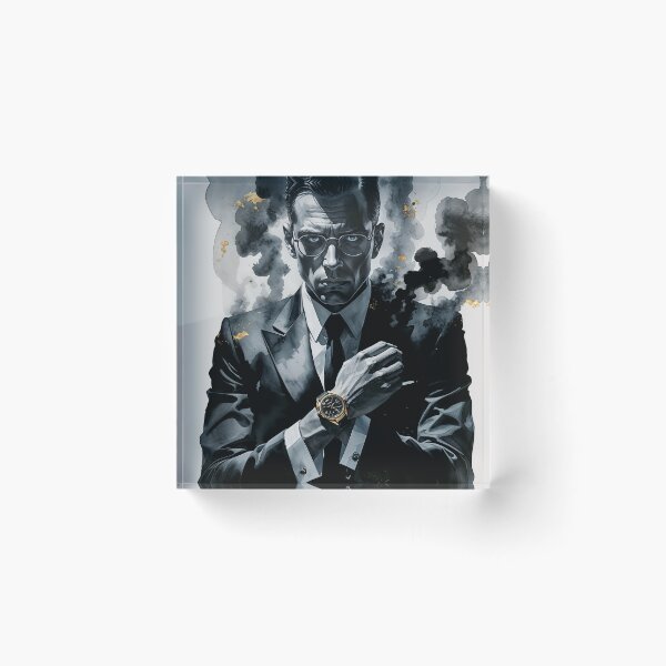 Item preview, Elite Secret Agent Watercolor | Undercover Operative | Spy Thriller Intelligence Art designed and sold by Biedroneczka.