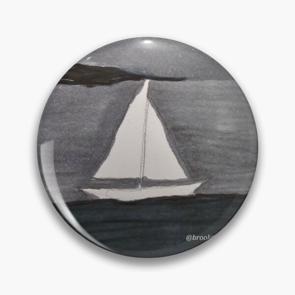 Item preview,  Sail Away Grey and white  designed and sold by DancingCreek.