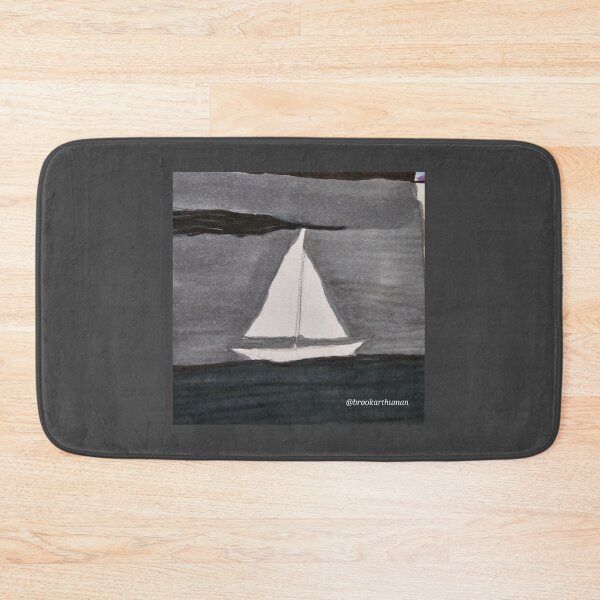 Item preview,  Sail Away Grey and white  designed and sold by DancingCreek.
