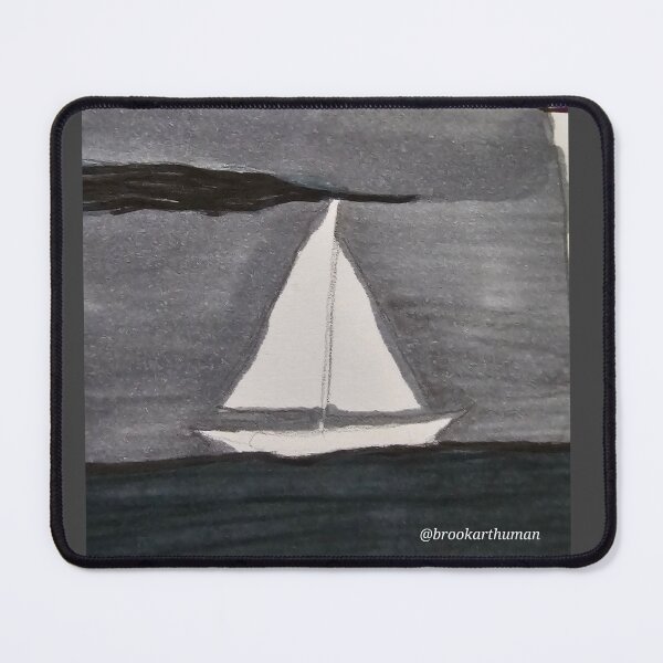 Item preview, Sail Away Grey and white designed and sold by DancingCreek.