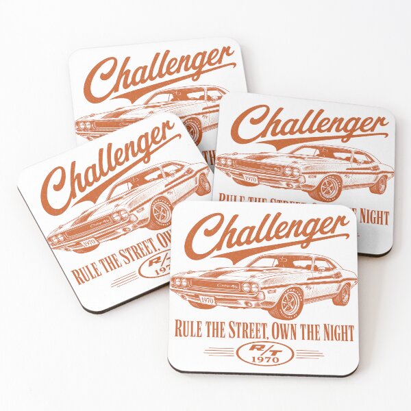 Item preview, Dodge Challenger RT 1970 Vintage Muscle Car Print designed and sold by NullSpacePrints.