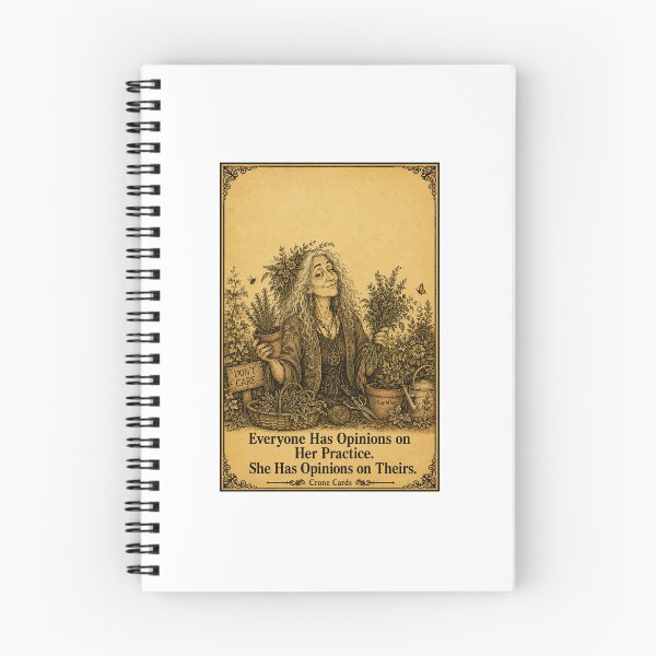 Item preview, Crone Cards - Everyone Has Opinions on Her Practice. She Has Opinions on Theirs. designed and sold by Kay Mhor Studio.