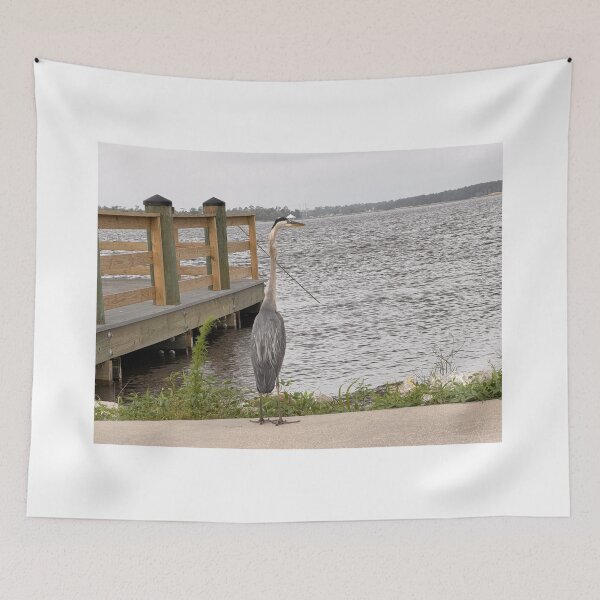 Item preview,     Great Blue Heron Watching the Tide. designed and sold by Pearls1.