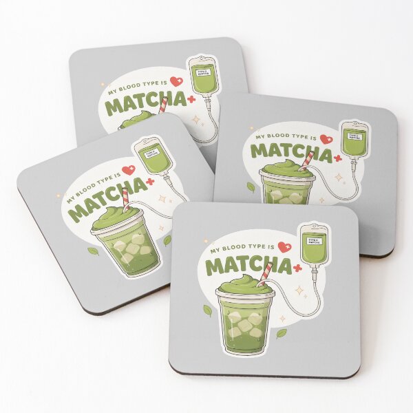 Artikelvorschau, Matcha-positiver Bluttyp – Lustiges Design für Matcha-Liebhaber: Iced Matcha Latte entworfen und verkauft von ArcticFoxStudio.