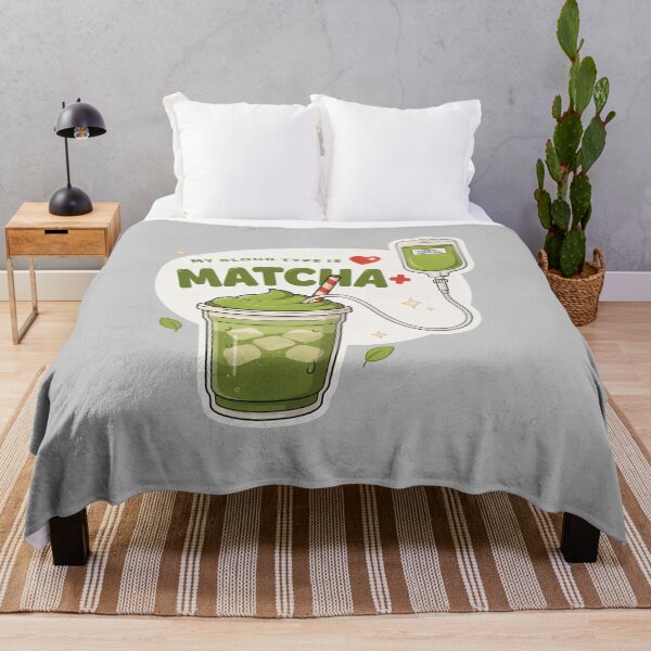 Item preview, Matcha Positive Blood Type – Funny Matcha Lover Iced Matcha Latte Design designed and sold by ArcticFoxStudio.