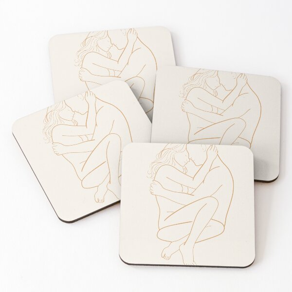 Item preview, Romantic Couple Embrace Art designed and sold by Studio pod Burom.