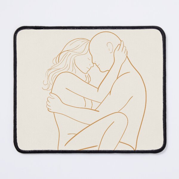 Item preview, Romantic Couple Embrace Art designed and sold by Studio pod Burom.