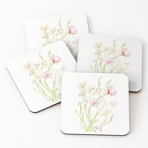 Item preview, Poppy Wildflowers Watercolor designed and sold by artworkbycarmen.