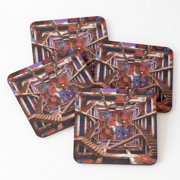 Item preview, cosmic noise labyrinth rust corrosion colorful geometric abstract design designed and sold by SmashingDeals.