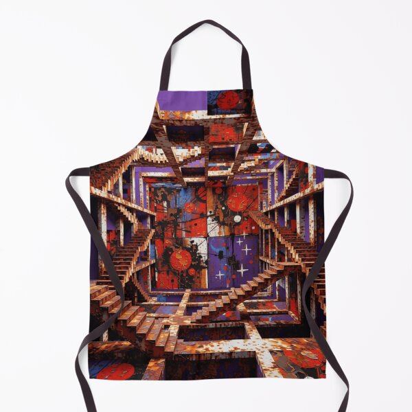 Item preview, cosmic noise labyrinth rust corrosion colorful geometric abstract design designed and sold by SmashingDeals.