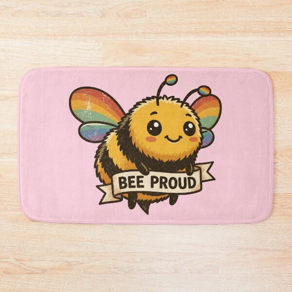 Item preview, Bee Proud – Cute Rainbow Winged Bee Design for Pride & Positivity designed and sold by Fangtasia77.