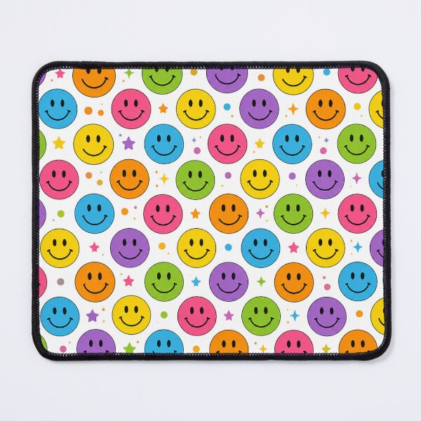 Item preview, Retro Colorful Smiley Face Seamless Pattern designed and sold by Seculinator.