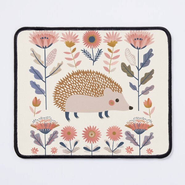 Item preview, Scandinavian Folk Art, Floral Hedgehog designed and sold by xiao xuans.