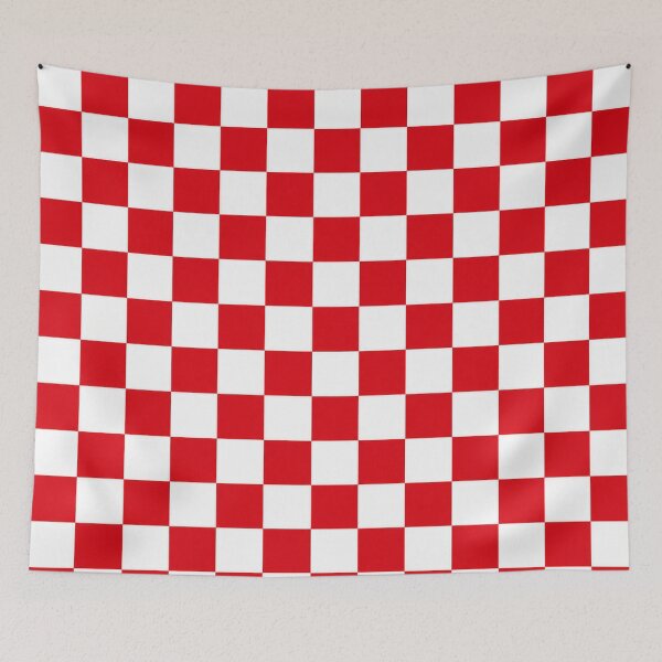 Item preview, Croatia Red and White Checkerboard Seamless Pattern designed and sold by Seculinator.