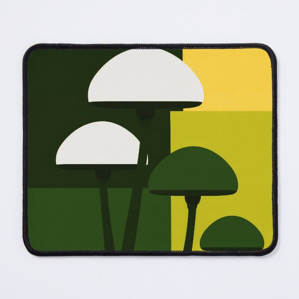 Item preview,  Minimalist mushrooms on geen designed and sold by uunaa.