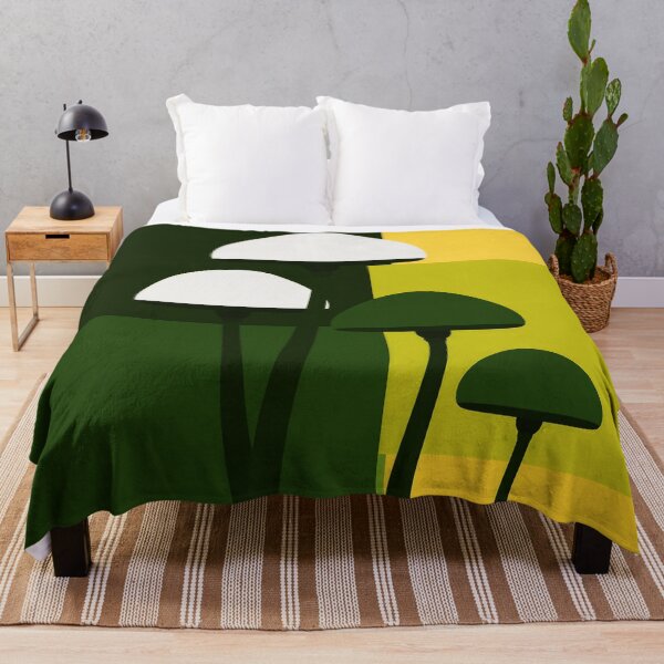 Item preview, Minimalist mushrooms on geen designed and sold by uunaa.
