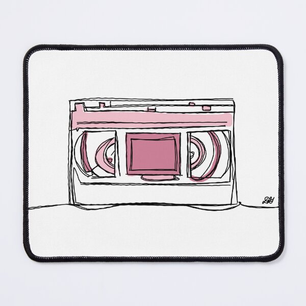 Item preview, VHS Tape Retro Nostalgia Line Art designed and sold by Evil B Creative.