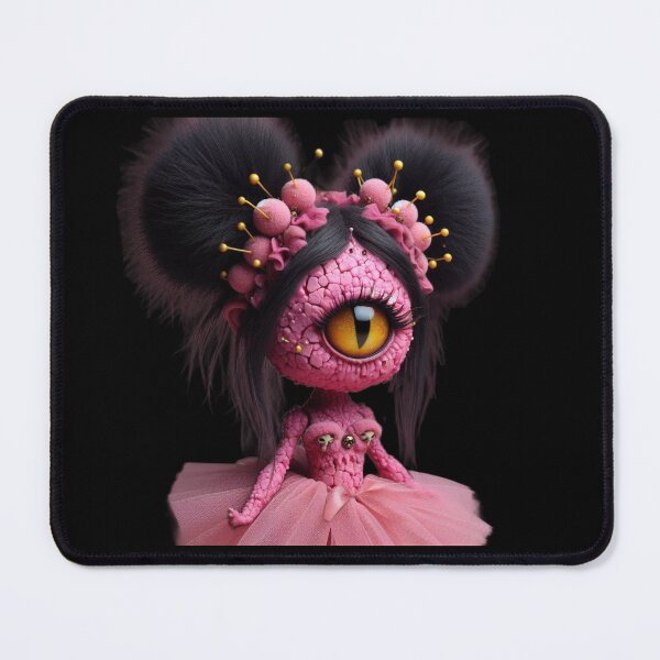 Item preview, Pink Macabre Cyclops Ballerina with Pincushion Hair designed and sold by LujziWorld.