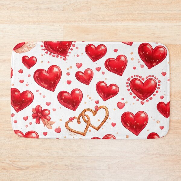 Item preview, Romantic Red Hearts and Cupid Arrows Seamless Pattern designed and sold by Seculinator.