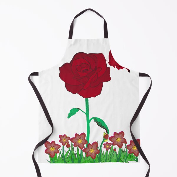 Item preview, Red Rose Flower and Butterfly Magic Garden Spring Blossom Aesthetic designed and sold by vibecraft_studio2.