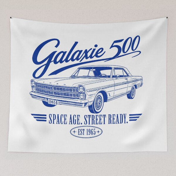 Item preview, Ford Galaxie 500 1965 Vintage Classic Car Art Print designed and sold by NullSpacePrints.