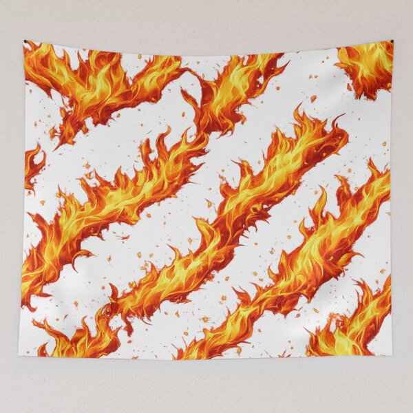 Item preview, Realistic Fire Flame Elements Seamless Pattern designed and sold by Seculinator.