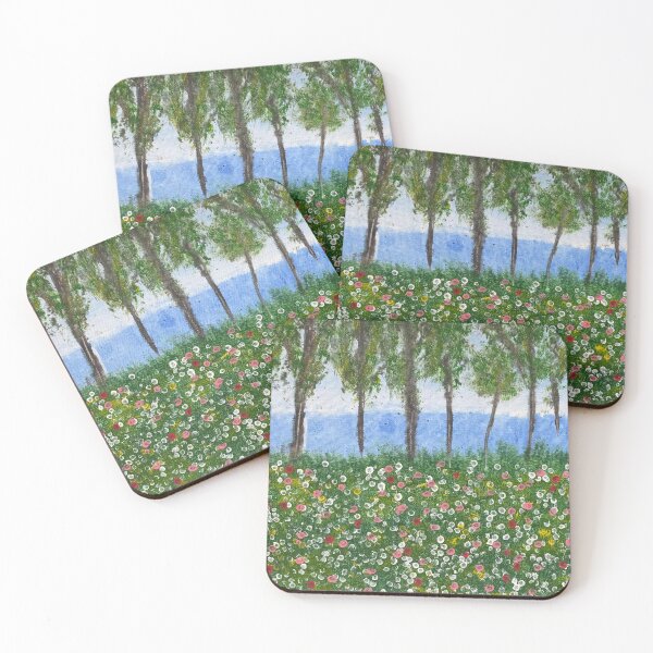 Item preview, Acrylic wildflower meadow designed and sold by MeltingHues.