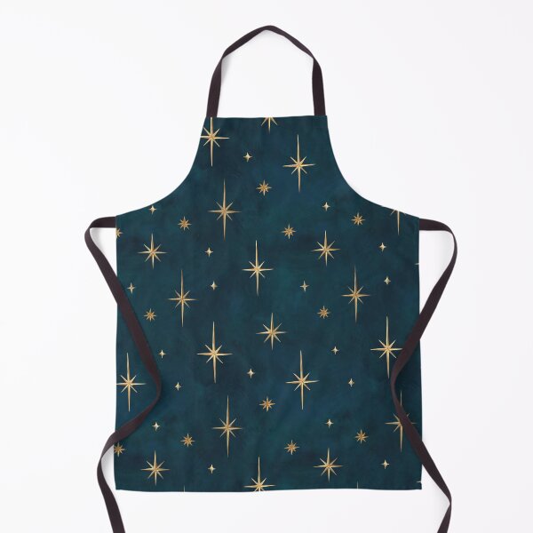 Item preview, Fabric in Celestial Night Sky Gold Star Dark Blue designed and sold by lauragraves.