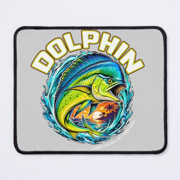 Item preview, Vibrant Retro Bull Mahi-Mahi Fishing Design designed and sold by castillomiami.