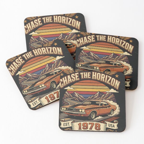Item preview, Vintage Muscle Car Retro Sunset Graphic T Shirt designed and sold by André Ramos Ielo.