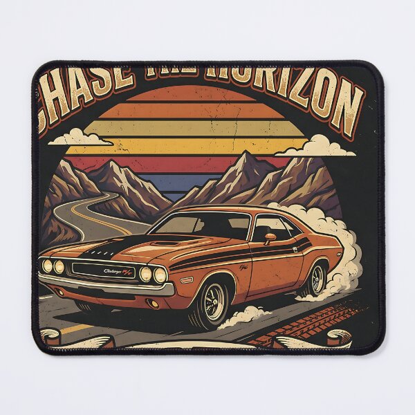 Item preview, Vintage Muscle Car Retro Sunset Graphic T Shirt designed and sold by André Ramos Ielo.