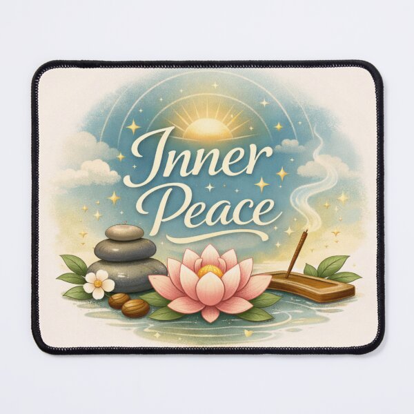 Item preview, Inner Peace Lotus and Zen Meditation Art designed and sold by GUINewAlex.