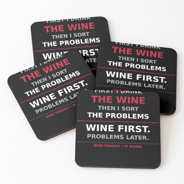 Item preview, First I Drink The Wine Then I Sort The Problems Funny Wine Lover T-Shirt designed and sold by SunnyDesign82.