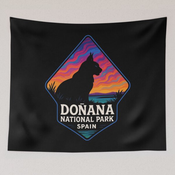 Item preview, Donana National Park Lynx Trippy Art Travel designed and sold by TomFrontierArt.