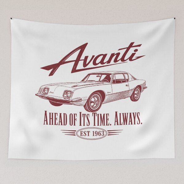 Item preview, Studebaker Avanti 1963 Vintage Classic Car Art Print designed and sold by NullSpacePrints.