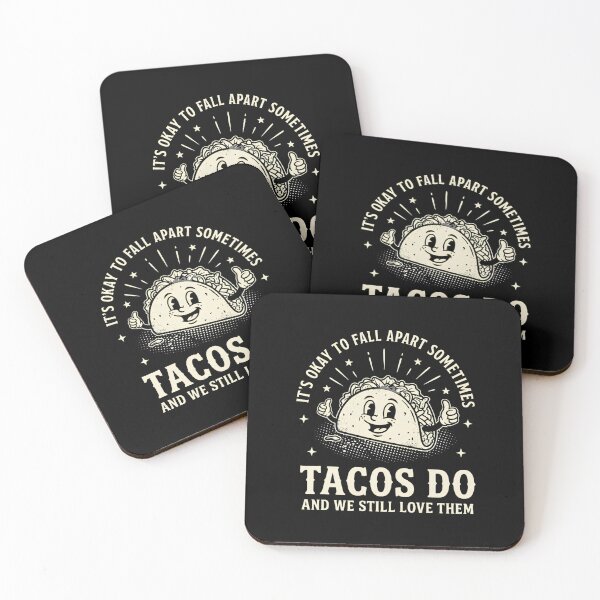 Item preview, It's Okay To Fall Apart Tacos Do Vintage designed and sold by LunaMagicStudio.