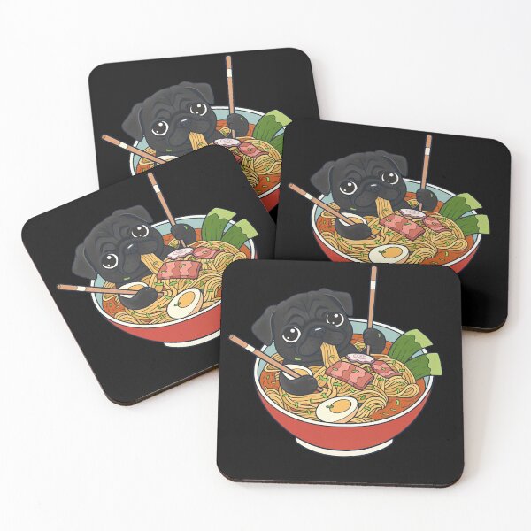 Item preview, Funny Black Pug Japanese Ramen Noodles Bowl Zoo Boys Girls Kids designed and sold by rafaeltto.