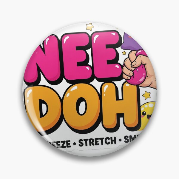 Item preview, Nee Doh Squeeze Stretch Smile | Cute Kawaii Stress Relief Squishy Sticker designed and sold by Bhaskar Digital Art.