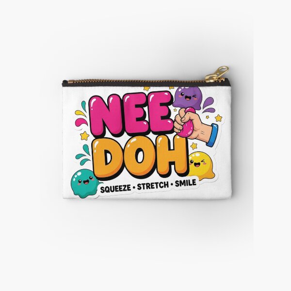 Item preview, Nee Doh Squeeze Stretch Smile | Cute Kawaii Stress Relief Squishy Sticker designed and sold by Bhaskar Digital Art.