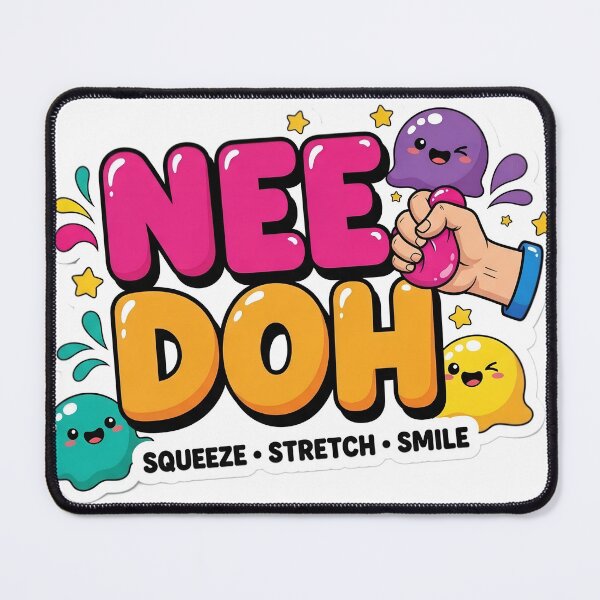 Item preview, Nee Doh Squeeze Stretch Smile | Cute Kawaii Stress Relief Squishy Sticker designed and sold by Bhaskar Digital Art.