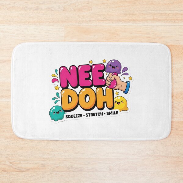 Item preview, Nee Doh Squeeze Stretch Smile | Cute Kawaii Stress Relief Squishy Sticker designed and sold by Bhaskar Digital Art.